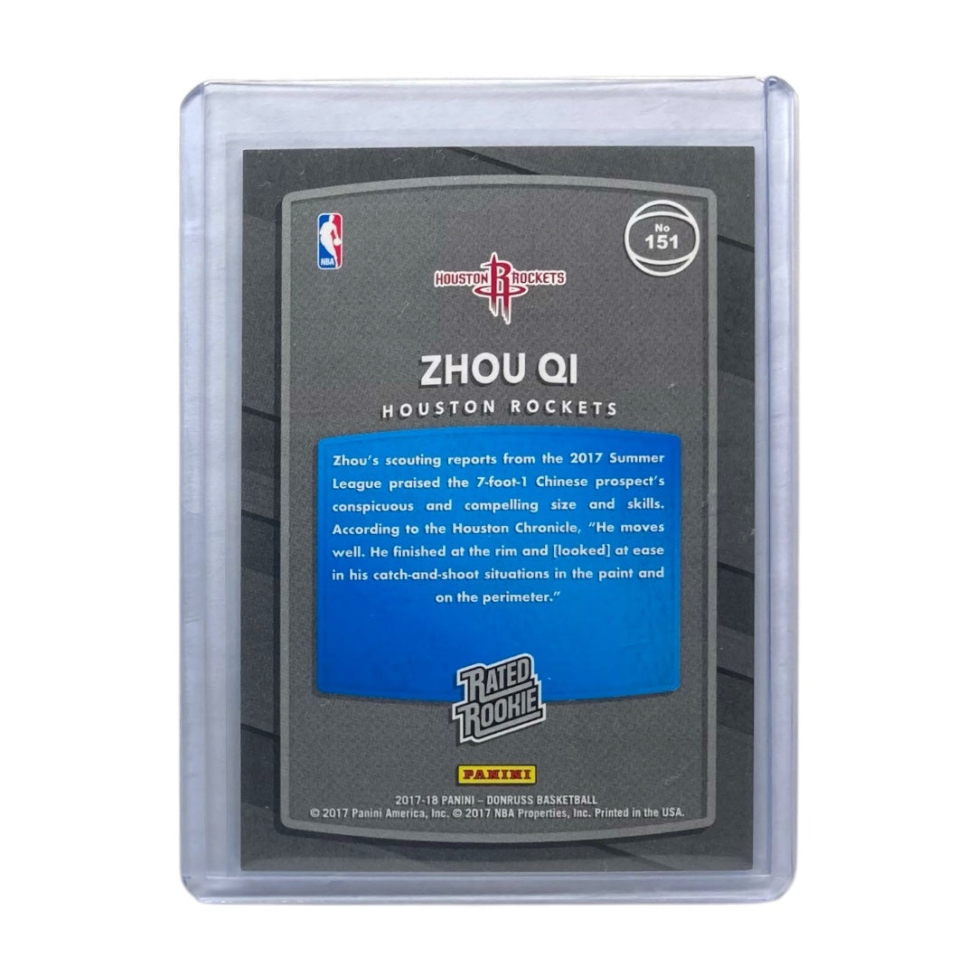 PANINI NBAカード DONRUSS ZHOU QI HOUSTON ROCKETS /99 #151 中古 IT2