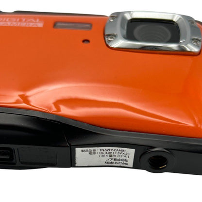 Veldo ヴェルド 防水 デジタルカメラ TN-WTP-CAM01 オレンジ デジカメ 水深3ｍ防水 800万画素 中古 W４