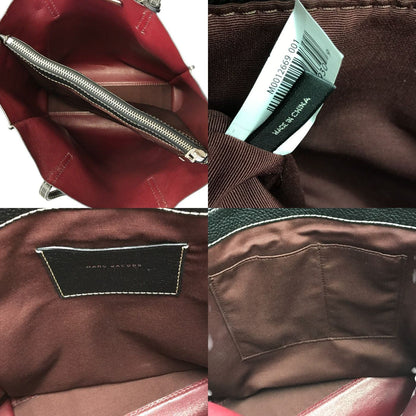 MARC JACOBS マークジェイコブス THE GRIND トートバッグ レディース レザー ショルダー シンプル 通勤 通学 ブラック M0012669 中古 T1