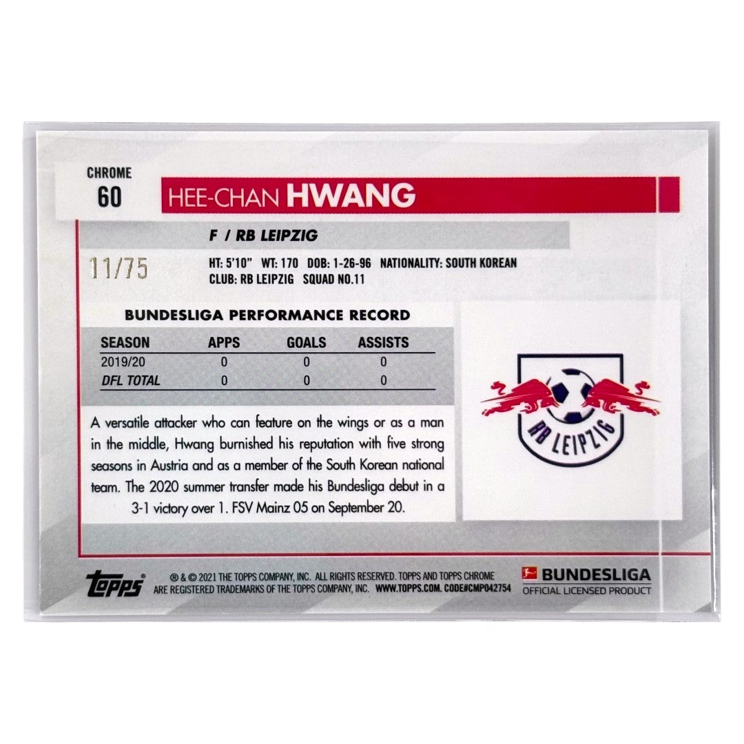 TOPPS サッカーカード CHROME HEE-CHAN HWANG LEIPZIG /75 #60 中古 IT1