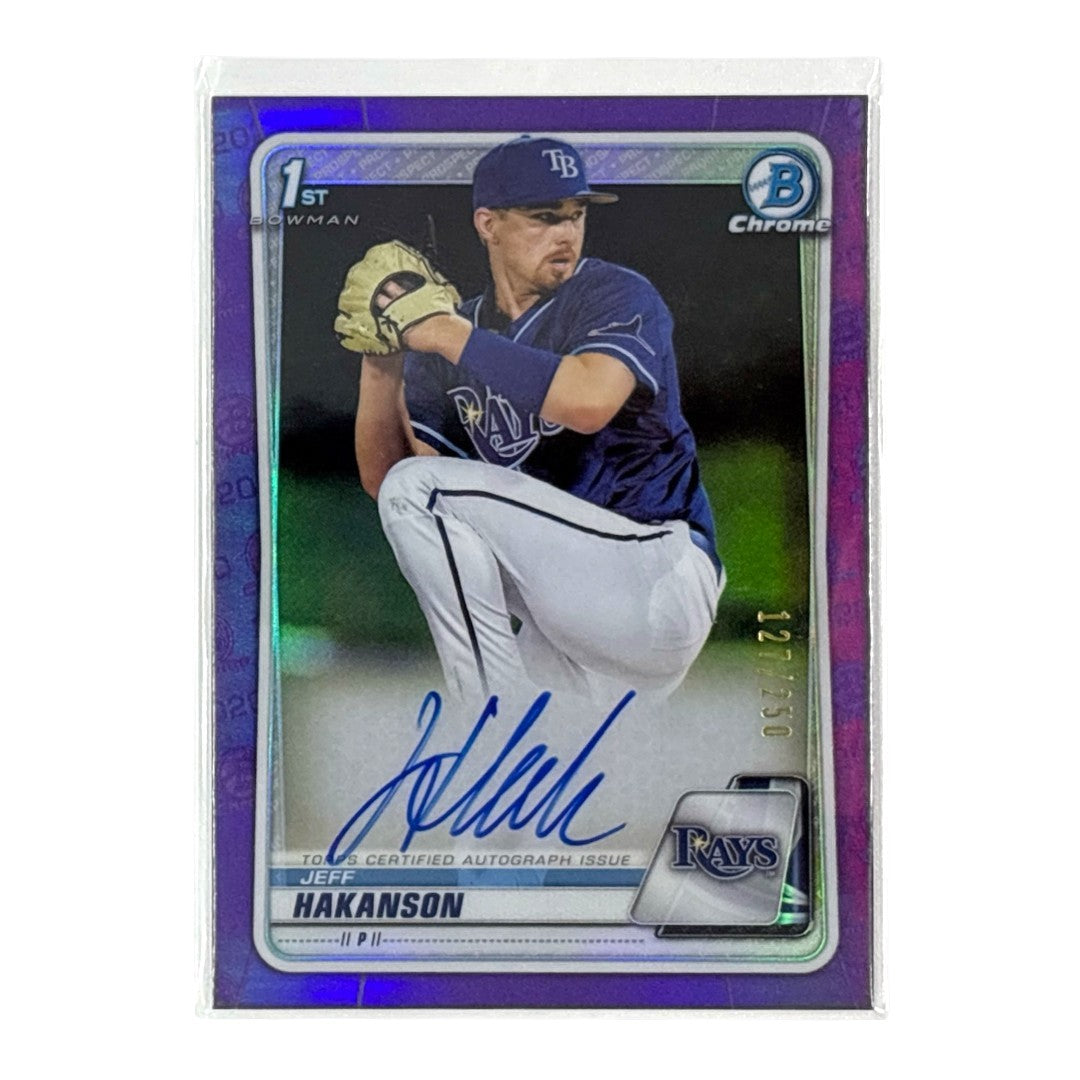 TOPPS MLBカード BOWMAN CHROME 1ST JEFF HAKANSON TAMPA BAY RAYS /250 #CDA-JH 中古 IT1