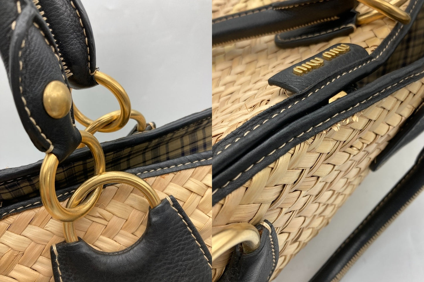 miumiu ミュウミュウ カゴバッグ 中古 D4