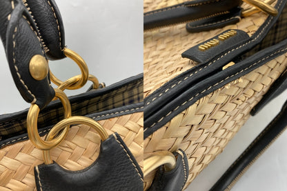 miumiu ミュウミュウ カゴバッグ 中古 D4