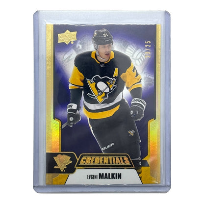 UPPER DECK NHLカード CREDENTIALS EVGENI MALKIN PENGUINS /25 #23 中古 IT1