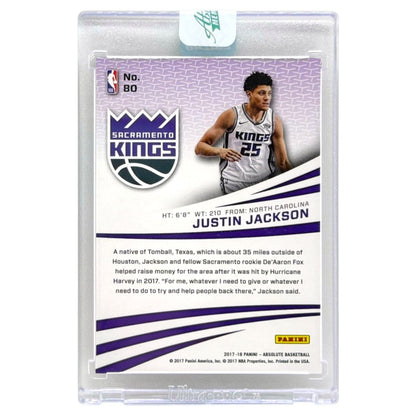 未開封品 PANINI NBAカード ABSOLUTE JUSTIN JACKSON KINGS #80 中古 IT1