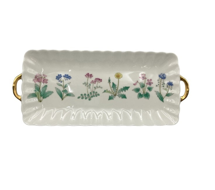 香蘭社 花しらべ トレー サンドイッチトレー 中古 D4