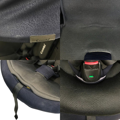 Combi コンビ ホワイトレーベル THE S ISOFIX エッグショック ロッタ チャイルドシート R129適合 360°回転 ウォッシャブル オリゴーリオネイビー ZC-690 中古 T1