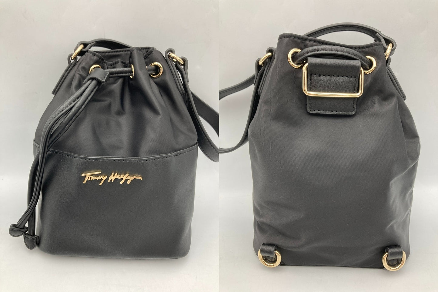 TOMMY HILFIGER トミーヒルフィガー 3WAY バケットバッグ AW12468 BDS 中古 D4