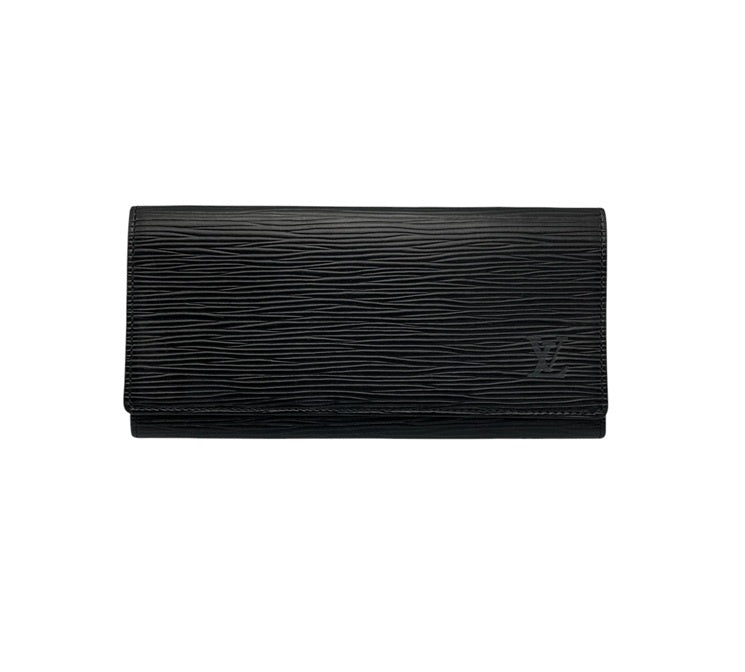 LOUIS VUITTON ルイヴィトン エピ ポルトエン カルト クレディ 長札入れ M63602 ノワール 中古 D4