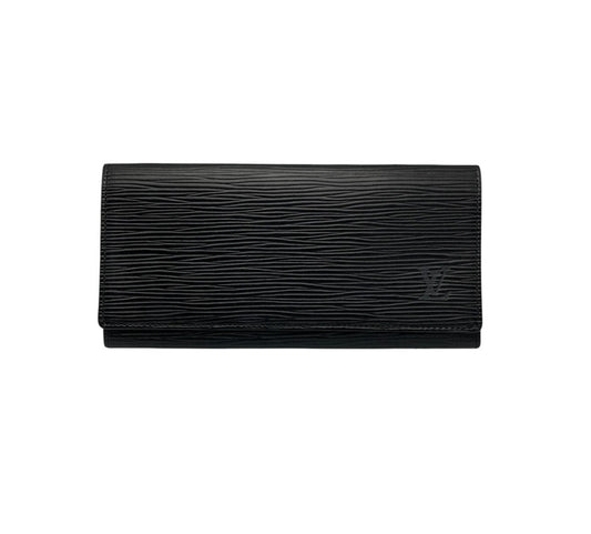 LOUIS VUITTON ルイヴィトン エピ ポルトエン カルト クレディ 長札入れ M63602 ノワール 中古 D4