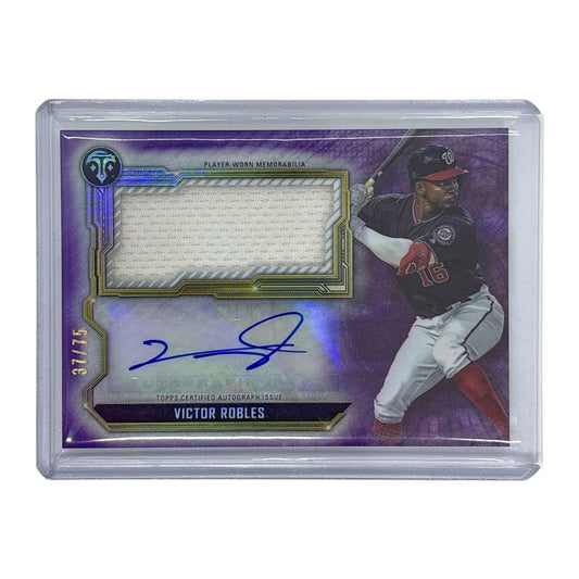 TOPPS MLBカード TRIPLE THREADS VICTOR ROBLES WASHINGTON NATIONALS 37/75 #ASJR-VR 中古 IT1