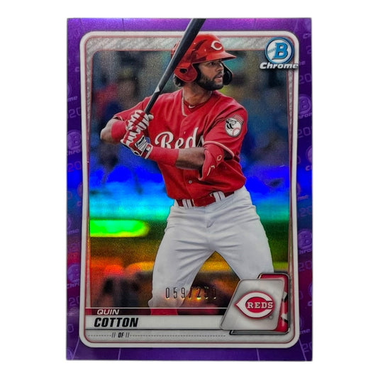 TOPPS MLBカード BOWMAN CHROME QUIN COTTON CINCINNATI REDS /250 #BD-104 中古 IT2