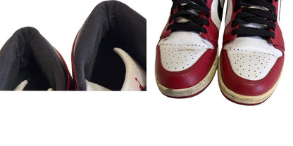 NIKE ナイキ エアジョーダン AIR JORDAN 1 RETRO CHICAGO 332550-163 27.5cm レッド メンズ 靴 シューズ スニーカー 中古 W1
