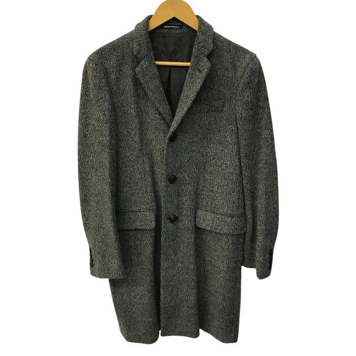 EMPORIO ARMANI エンポリオアルマーニ チェスターコート メンズ 19AW SARTORIAL DECO ウール/アルパカ混 グレー 44サイズ 41LSE0 41901 中古 T1