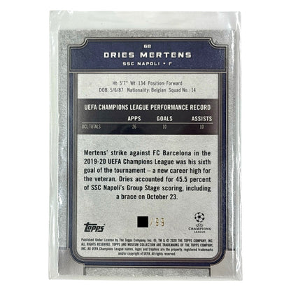 TOPPS サッカーカード MUSEUM COLLECTION DRIES MERTENS NAPOLI /99 #68 中古 IT1
