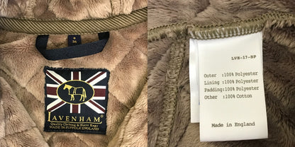 LAVENHAM ラベンハム 裏起毛 キルティングジャケット 36 アウター 秋 冬 レディース 中古 W1