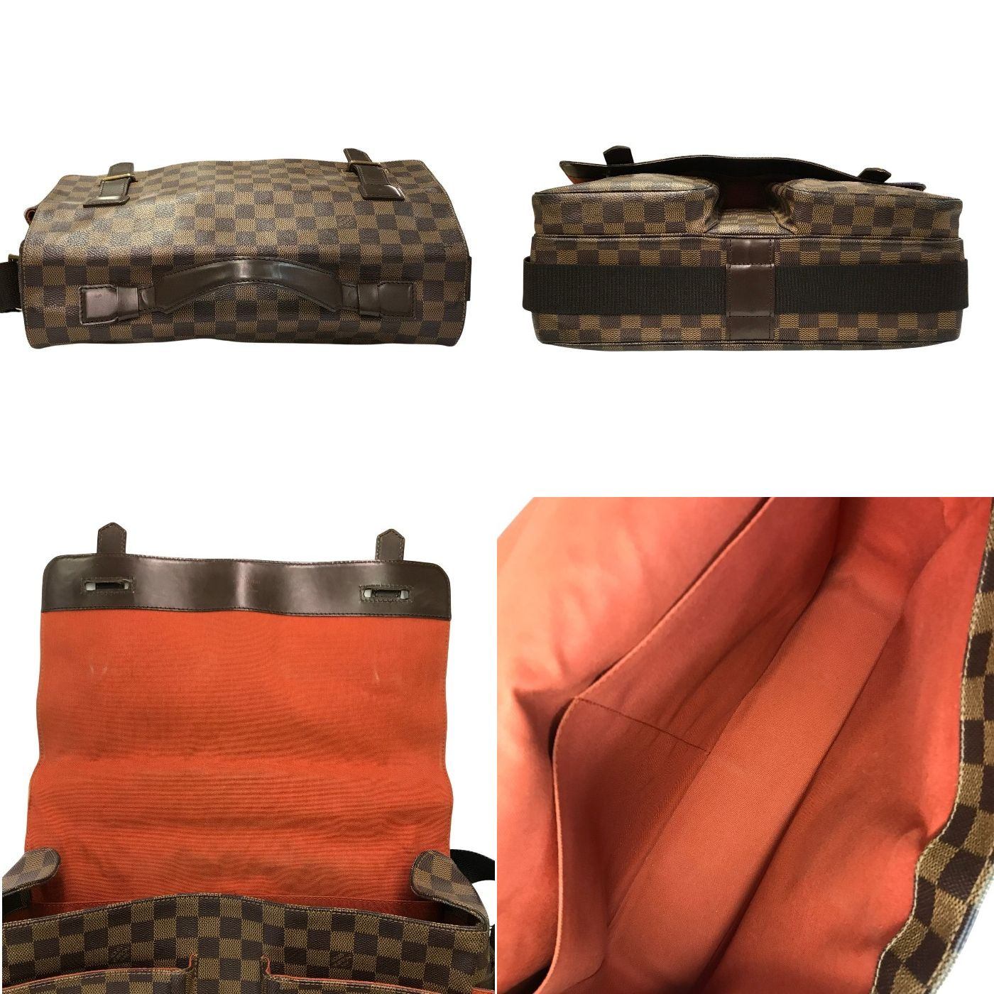 LOUIS VUITTON ルイヴィトン ダミエ エベヌ ブロードウェイ ショルダーバッグ メンズ 斜め掛けショルダー ビジネスバッグ ブラウン N42270 中古 T1