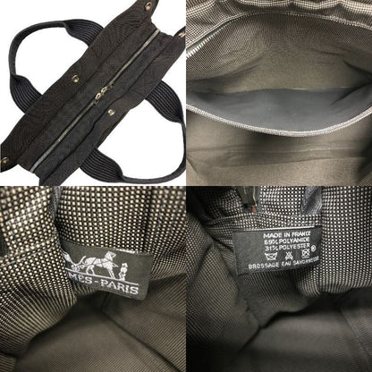 HERMES エルメス エールライン MM キャンバス トートバッグ ユニセックス A4収納 キャンバス 通勤 通学 チャコールグレー 中古 T1
