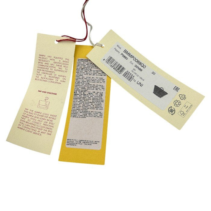 未使用品 MARNI マルニ トロピカリア スモール 2WAY かごバッグ ブラック TROPICALIA SMALL レディース ハンド ショルダー 中古 W４
