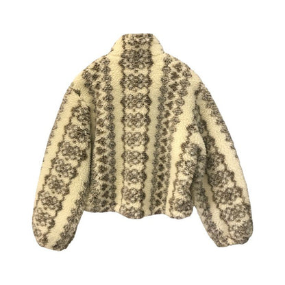 ISABEL MARANT ETOILE イザベルマラン MACKENSY ジャケット レディース コート フリース ボア ジップアップ ベージュ/ブラウン 36サイズ MA0092FB-B3C03E 中古 T1