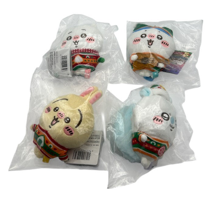 未開封品 ちいかわ エニマイくじ D賞 ぬいぐるみキーホルダー ちいかわ ハチワレ うさぎ モモンガ セット マスコット キャラクター クリスマス 中古 W４