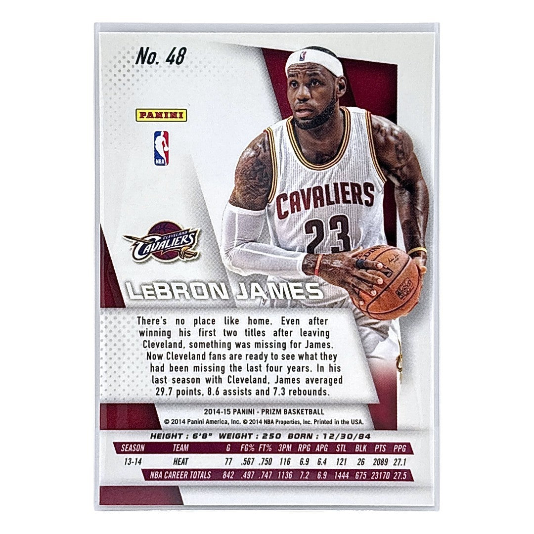PANINI NBAカード PRIZM LEBRON JAMES CAVALIERS #48 中古 IT1
