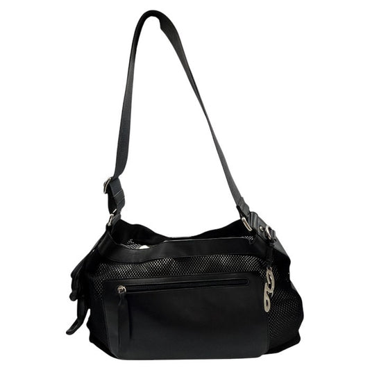 DOLCE＆GABBANA ドルチェ＆ガッバーナ メッシュ ショルダー バッグ 鞄 肩掛け レザー メンズ レディース 中古 W４