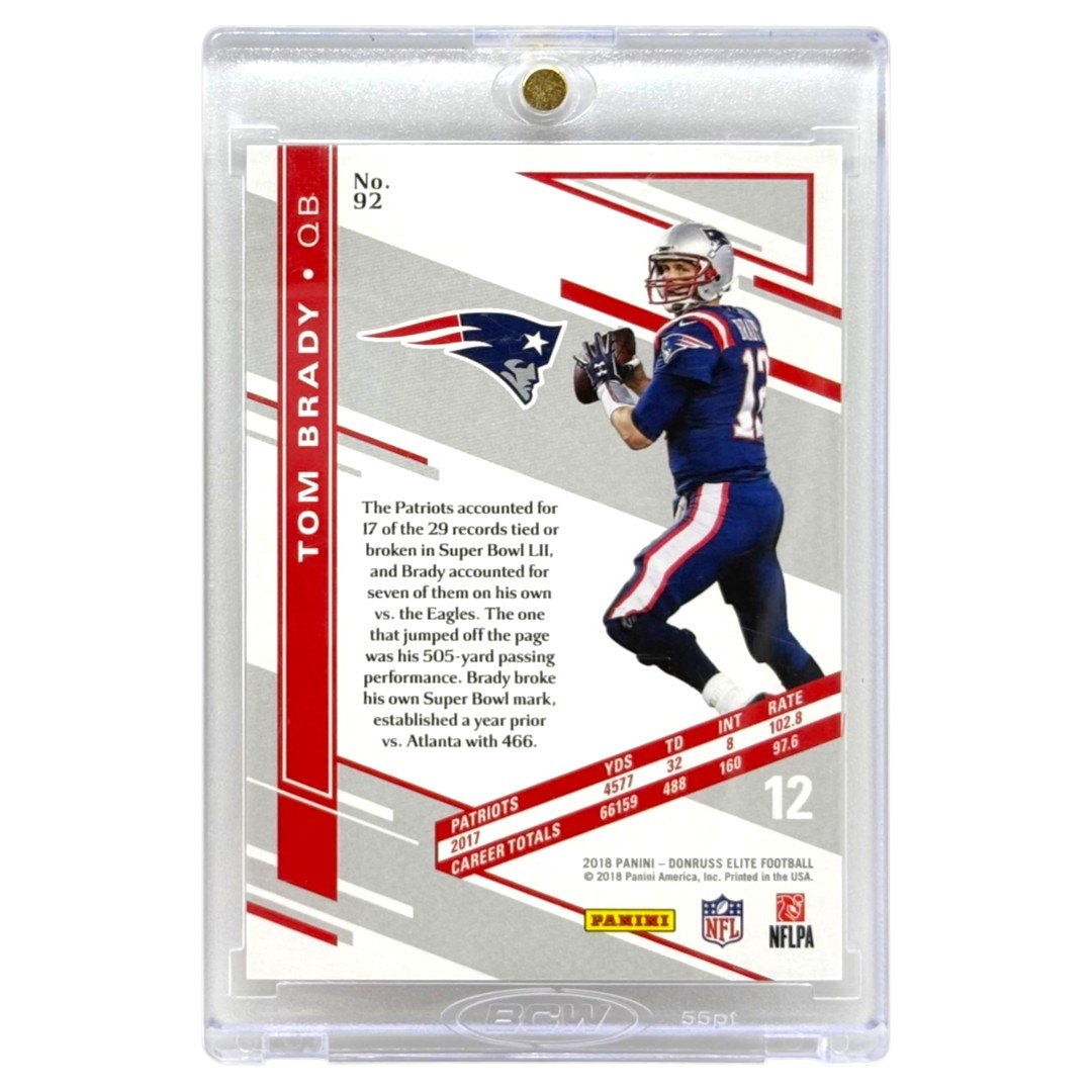 PANINI NFLカード DONRUSS ELITE TOM BRADY PATRIOTS /299 #92 中古 IT1