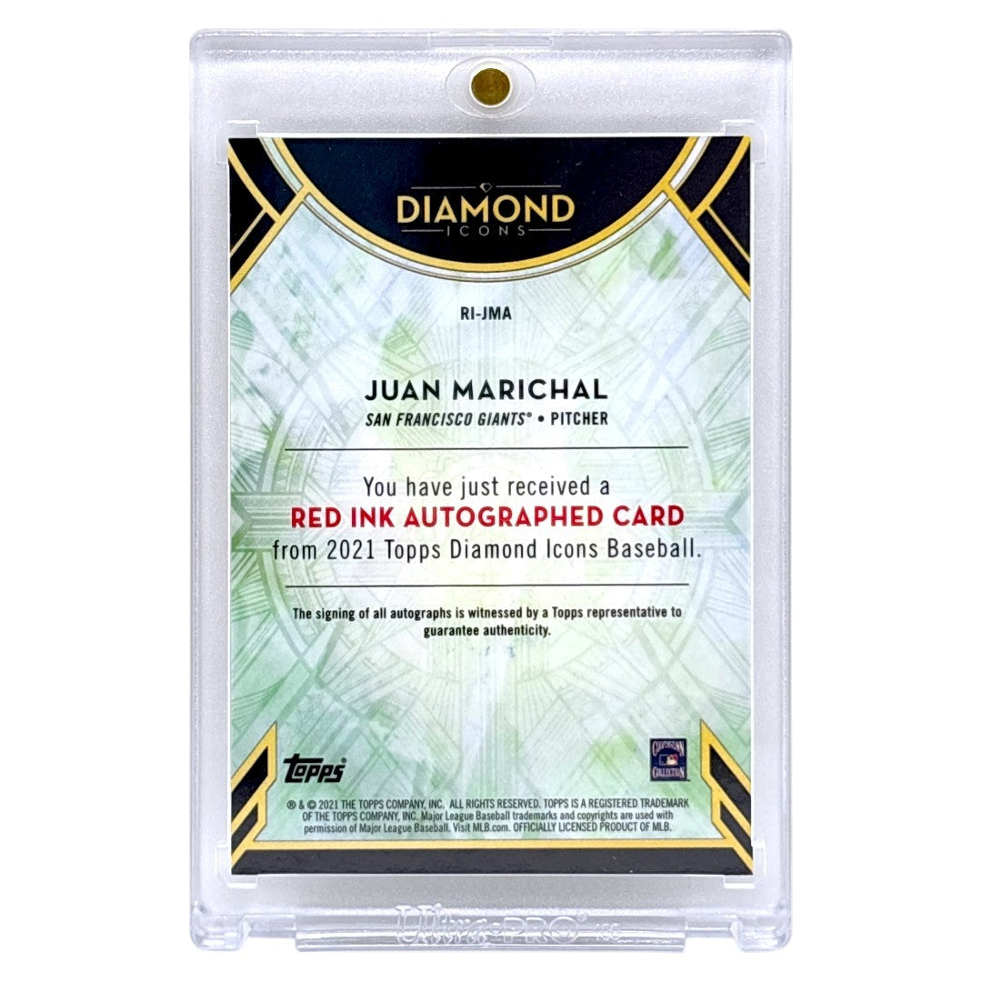 TOPPS MLBカード DIAMOND ICONS RED INK AUTOGRAPHED JUAN MARICHAL SAN FRANCISCO GIANTS /25 #RI-JMA 中古 IT1