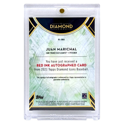 TOPPS MLBカード DIAMOND ICONS RED INK AUTOGRAPHED JUAN MARICHAL SAN FRANCISCO GIANTS /25 #RI-JMA 中古 IT1