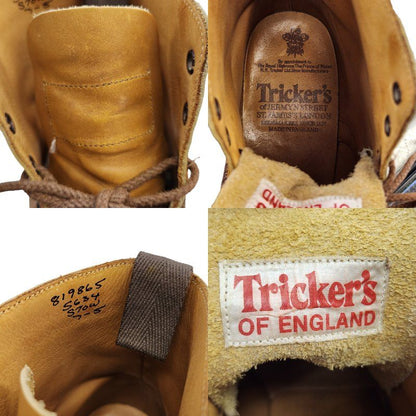 Tricher's トリッカーズ カントリーブーツ メンズ レザー レースアップ ウイングチップ ブラウン S634 STOW 中古 T1