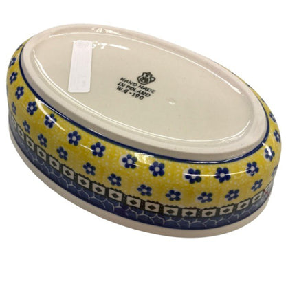 Ceramika Artystyczna(セラミカ) サフラン 小判型ボウル 中古 Y1