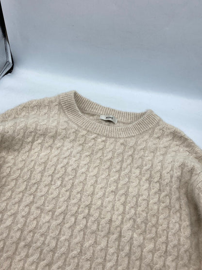 ROPE ロペ フォックスファー 46％ ケーブルニット レディース 中古 D4