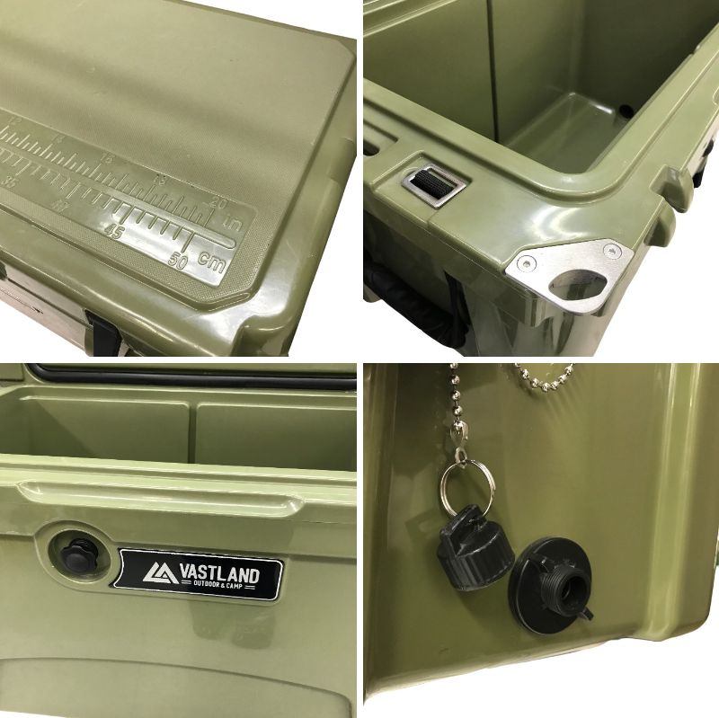 VASTLAND (ヴァストランド) タフクーラーボックス 42.5L VL-TCB-42 オリーブ 中古 Y1