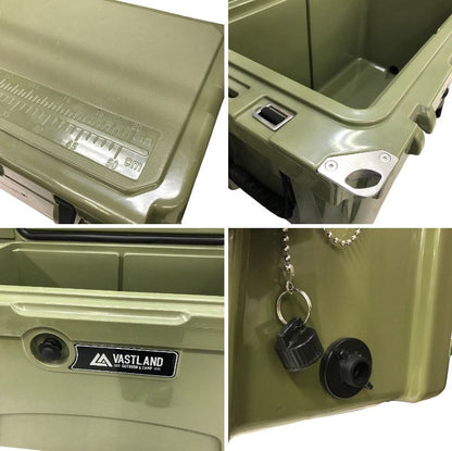 VASTLAND (ヴァストランド) タフクーラーボックス 42.5L VL-TCB-42 オリーブ 中古 Y1