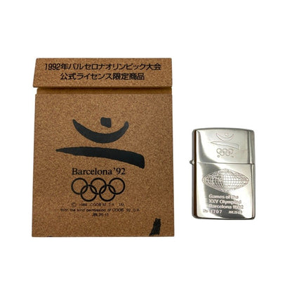 ZIPPO 1992年 バルセロナオリンピック大会 公式ライセンス限定 ジッポーライター 中古 D4