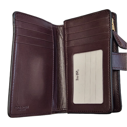 COACH コーチ 財布 レディース 二つ折り L字ファスナー ミニ コンパクト シグネチャー 花柄 F39190 中古 T1