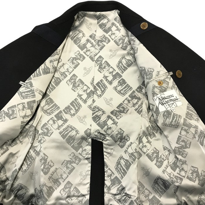 Vivienne Westwood MAN ヴィヴィアンウエストウッドマン ピーコート メンズ ナポレオン ウール ブラック/ネイビー 46サイズ VW-MH-78707 中古 T1