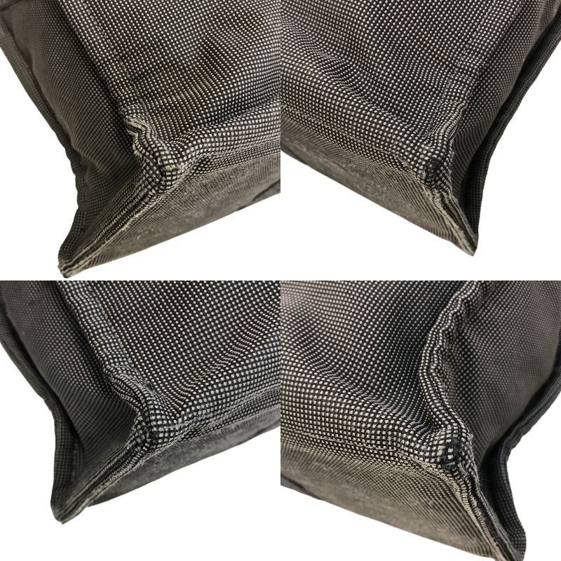 HERMES エルメス エールライン MM キャンバス トートバッグ ユニセックス A4収納 キャンバス 通勤 通学 チャコールグレー 中古 T1