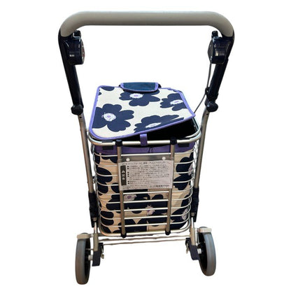 ユーバ産業 アルミワイヤー ショッピングカート マイバッグ カート 買い物 折りたたみ 中古 W４