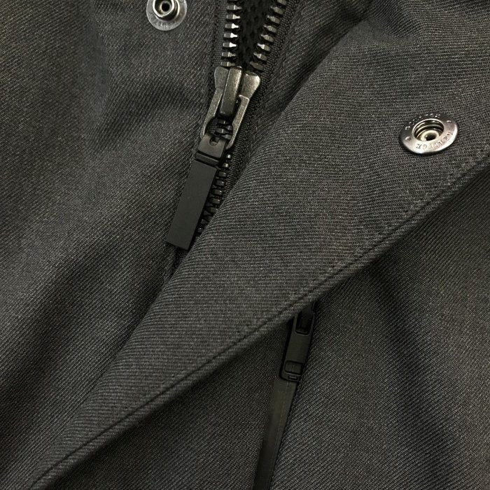 ユニクロ UNIQLO ハイブリッドダウンコート メンズ フード取り外し可 ベンチレーション 止水胸ポケット グレー Lサイズ 470075 中古 T1