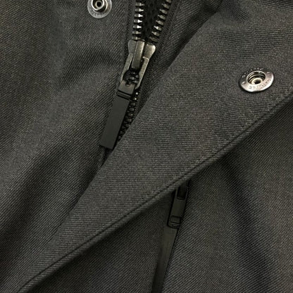 ユニクロ UNIQLO ハイブリッドダウンコート メンズ フード取り外し可 ベンチレーション 止水胸ポケット グレー Lサイズ 470075 中古 T1