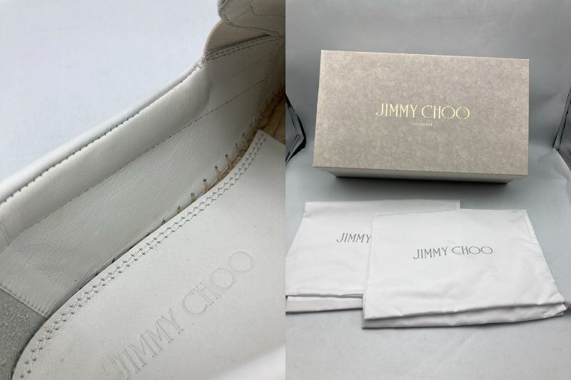 JIMMY CHOO ジミーチュウ エスパドリーユ  スタースタッズ スリッポン 191VLAD ENL サイズ41 中古 D4