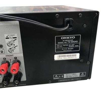 ONKYO オンキヨー TX-SR343 AVレシーバー 5.1ch/Bluetooth対応 ブラック 中古 Y1