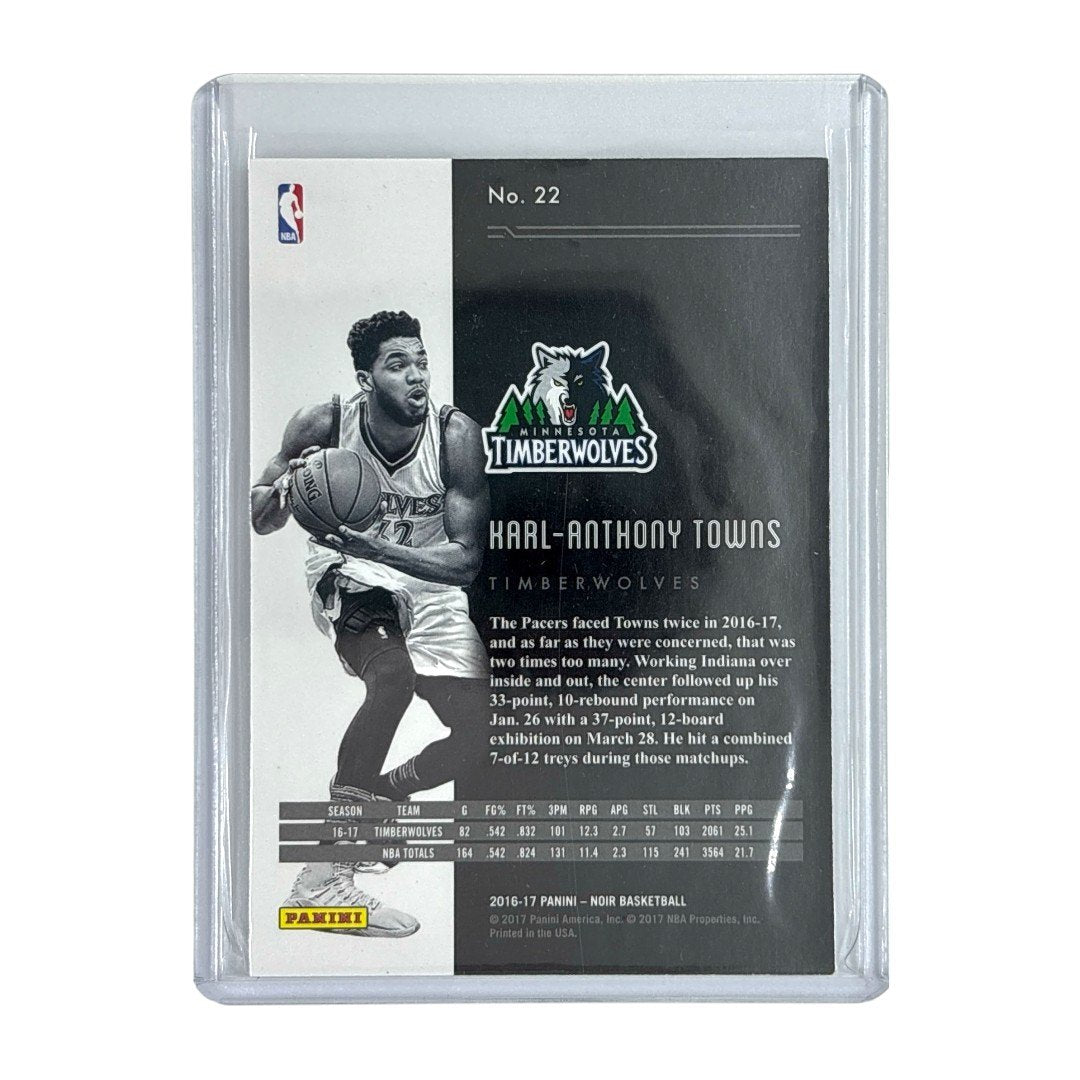 PANINI NBAカード NOIR KARL-ANTHONY TOWNS TIMBERWOLVES 07/10 #22 中古 IT1
