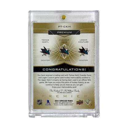 UPPER DECK NHLカード PREMIER TOMAS HERTL EVANDER KANE LOGAN COUTURE SHARKS 11/15 #PT-CKH 中古 IT1