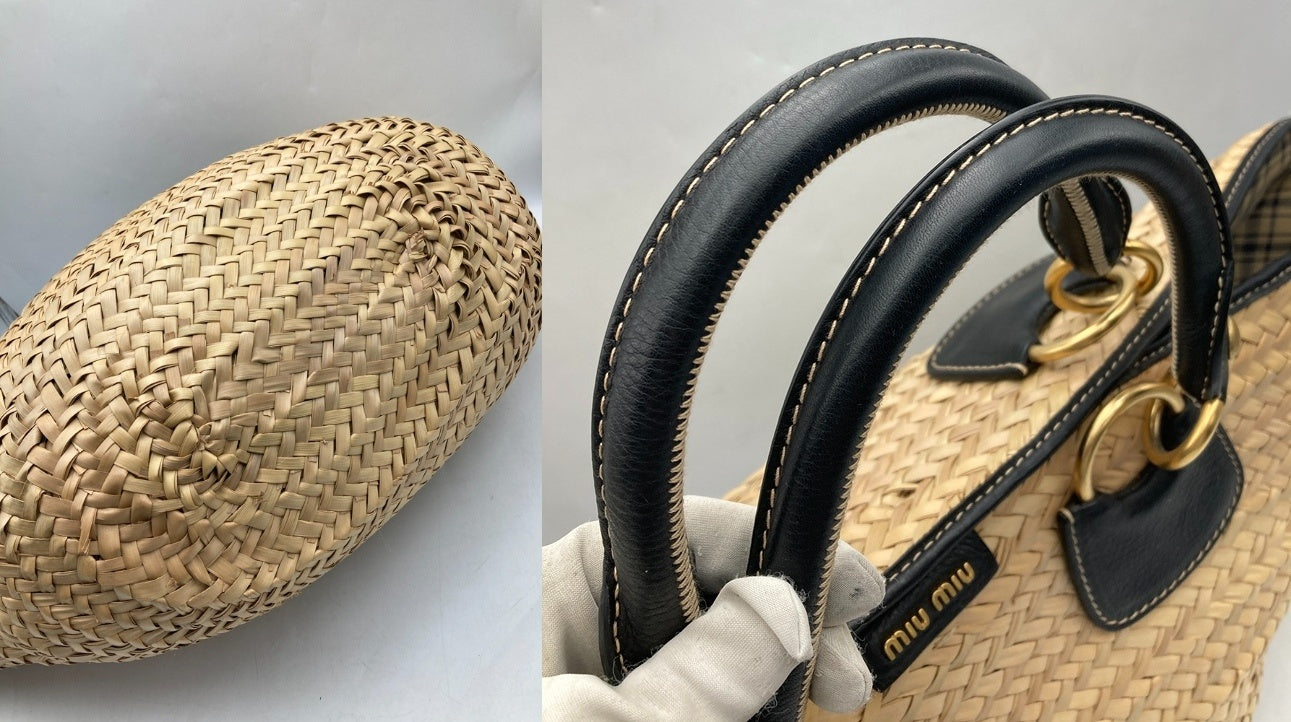 miumiu ミュウミュウ カゴバッグ 中古 D4