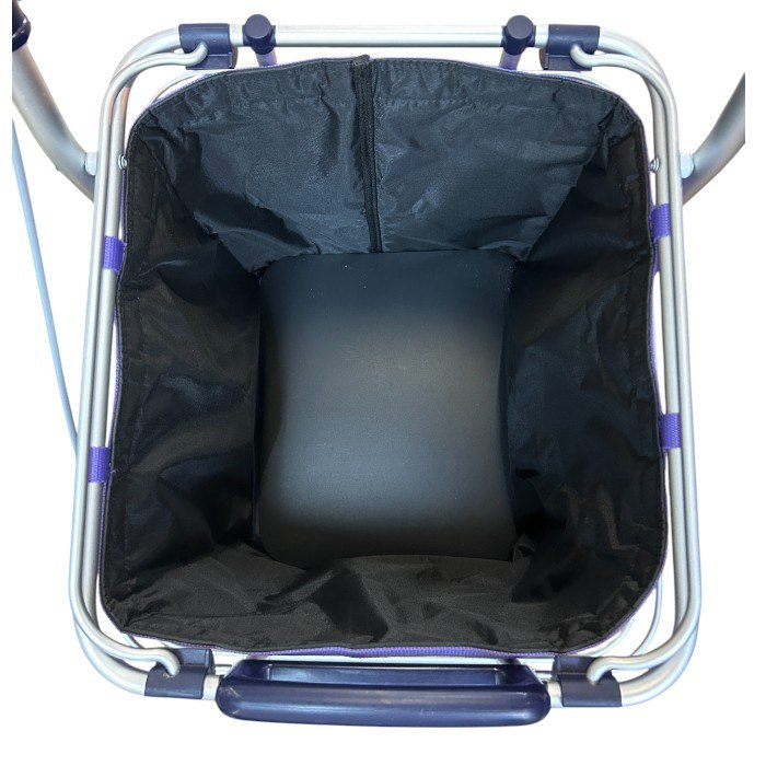 ユーバ産業 アルミワイヤー ショッピングカート マイバッグ カート 買い物 折りたたみ 中古 W４