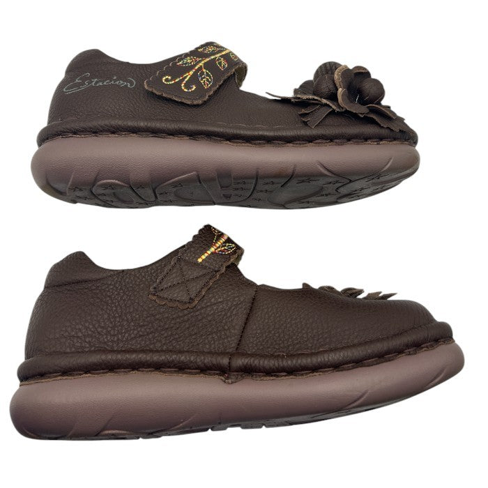 Estacion エスタシオン 立体フラワー 本革 パンプス M (23.0～23.5cm相当) レザー 靴 シューズ レディース 中古 W４