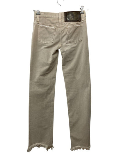 DOLCE&GABBANA ドルチェアンドガッバーナ コットン ストレートパンツ サイズ36 レディース 中古 D4